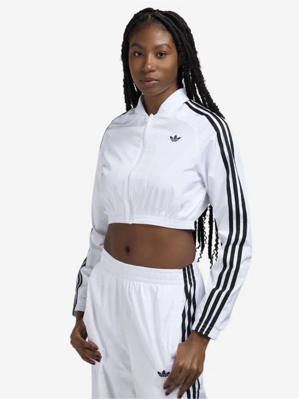 Adidas Adicolor Teamgeist
White Crop Track Jacket Size S